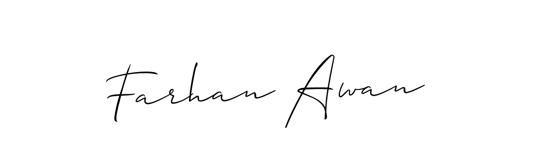 Best and Professional Signature Style for Farhan Awan. Allison_Script Best Signature Style Collection. Farhan Awan signature style 2 images and pictures png