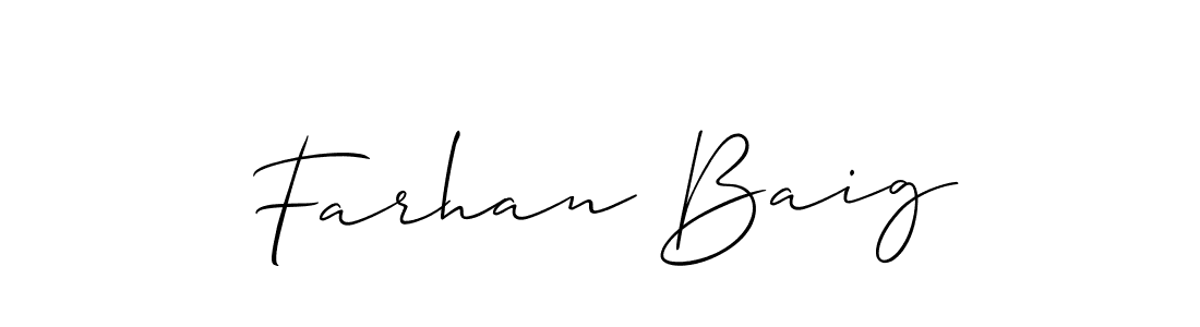 Similarly Allison_Script is the best handwritten signature design. Signature creator online .You can use it as an online autograph creator for name Farhan Baig. Farhan Baig signature style 2 images and pictures png