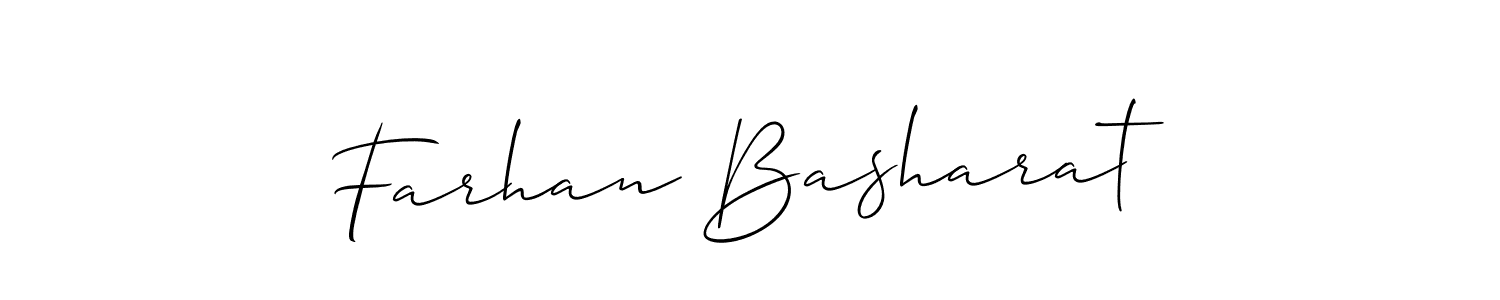 Farhan Basharat stylish signature style. Best Handwritten Sign (Allison_Script) for my name. Handwritten Signature Collection Ideas for my name Farhan Basharat. Farhan Basharat signature style 2 images and pictures png