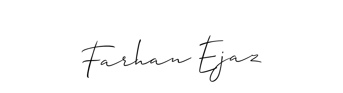 This is the best signature style for the Farhan Ejaz name. Also you like these signature font (Allison_Script). Mix name signature. Farhan Ejaz signature style 2 images and pictures png