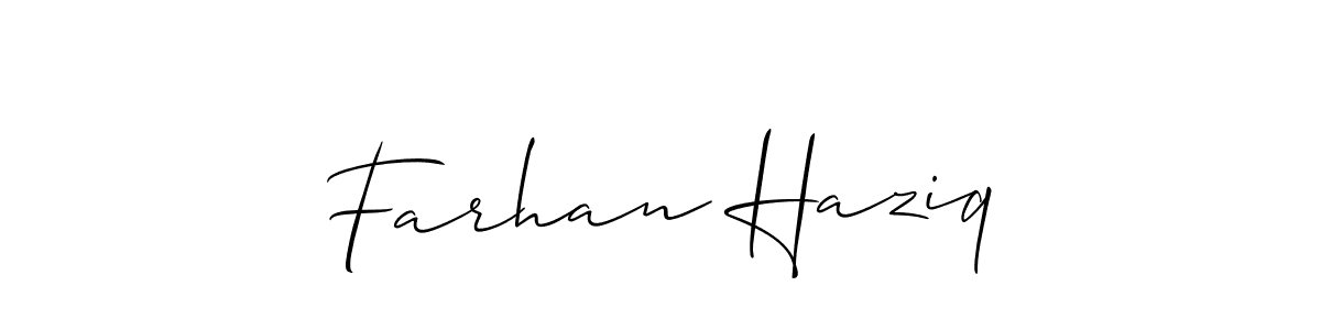 Best and Professional Signature Style for Farhan Haziq. Allison_Script Best Signature Style Collection. Farhan Haziq signature style 2 images and pictures png