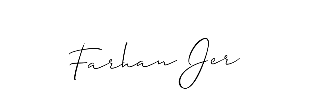 Best and Professional Signature Style for Farhan Jer. Allison_Script Best Signature Style Collection. Farhan Jer signature style 2 images and pictures png