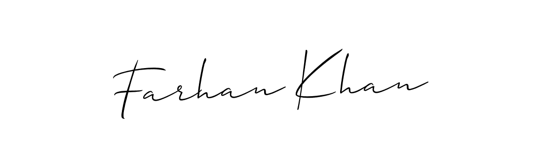 Design your own signature with our free online signature maker. With this signature software, you can create a handwritten (Allison_Script) signature for name Farhan Khan. Farhan Khan signature style 2 images and pictures png