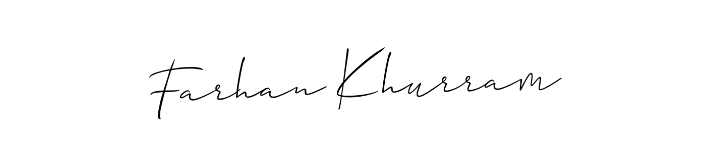 It looks lik you need a new signature style for name Farhan Khurram. Design unique handwritten (Allison_Script) signature with our free signature maker in just a few clicks. Farhan Khurram signature style 2 images and pictures png