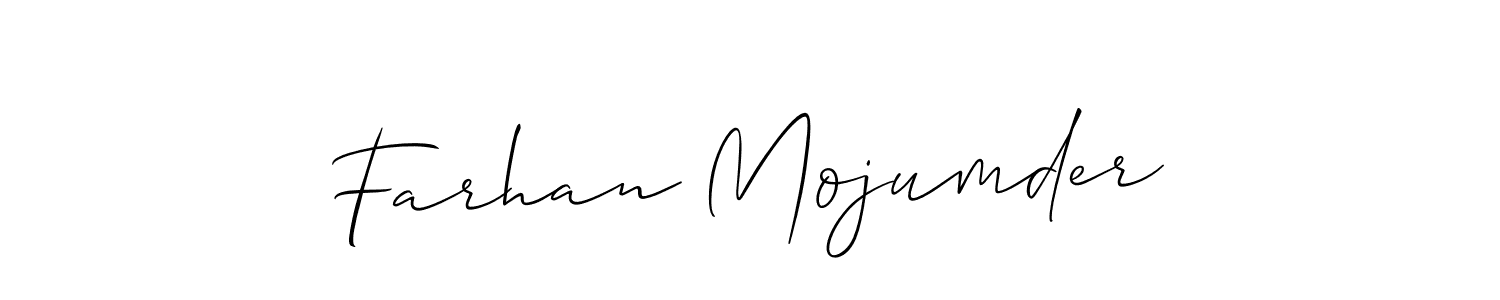 Also we have Farhan Mojumder name is the best signature style. Create professional handwritten signature collection using Allison_Script autograph style. Farhan Mojumder signature style 2 images and pictures png