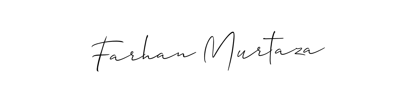 How to make Farhan Murtaza signature? Allison_Script is a professional autograph style. Create handwritten signature for Farhan Murtaza name. Farhan Murtaza signature style 2 images and pictures png