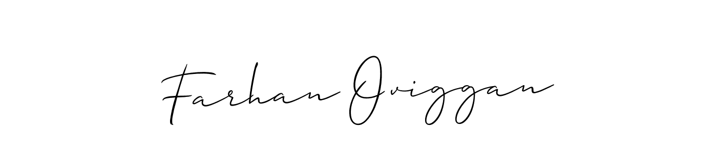 Farhan Oviggan stylish signature style. Best Handwritten Sign (Allison_Script) for my name. Handwritten Signature Collection Ideas for my name Farhan Oviggan. Farhan Oviggan signature style 2 images and pictures png