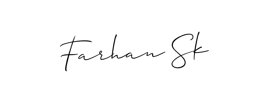 How to Draw Farhan Sk signature style? Allison_Script is a latest design signature styles for name Farhan Sk. Farhan Sk signature style 2 images and pictures png