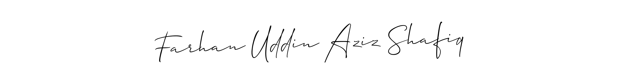 Best and Professional Signature Style for Farhan Uddin Aziz Shafiq. Allison_Script Best Signature Style Collection. Farhan Uddin Aziz Shafiq signature style 2 images and pictures png