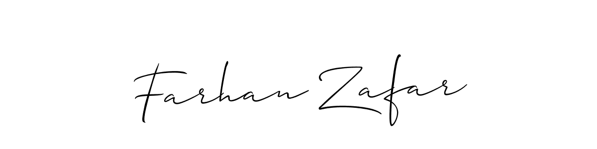 It looks lik you need a new signature style for name Farhan Zafar. Design unique handwritten (Allison_Script) signature with our free signature maker in just a few clicks. Farhan Zafar signature style 2 images and pictures png
