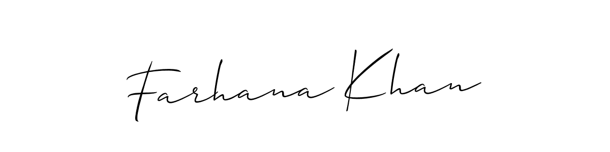 You should practise on your own different ways (Allison_Script) to write your name (Farhana Khan) in signature. don't let someone else do it for you. Farhana Khan signature style 2 images and pictures png