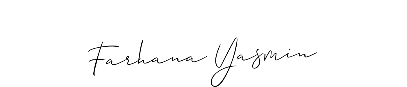 Make a beautiful signature design for name Farhana Yasmin. Use this online signature maker to create a handwritten signature for free. Farhana Yasmin signature style 2 images and pictures png