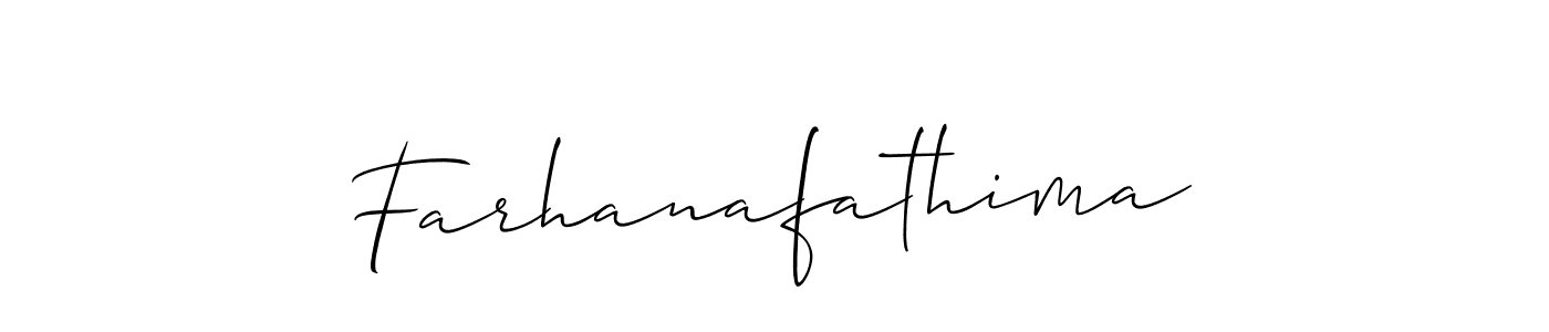 Farhanafathima stylish signature style. Best Handwritten Sign (Allison_Script) for my name. Handwritten Signature Collection Ideas for my name Farhanafathima. Farhanafathima signature style 2 images and pictures png