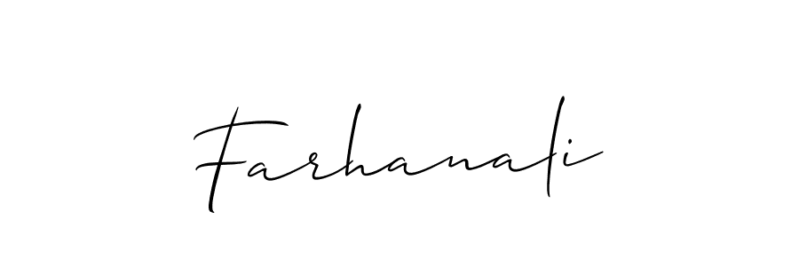 How to Draw Farhanali signature style? Allison_Script is a latest design signature styles for name Farhanali. Farhanali signature style 2 images and pictures png