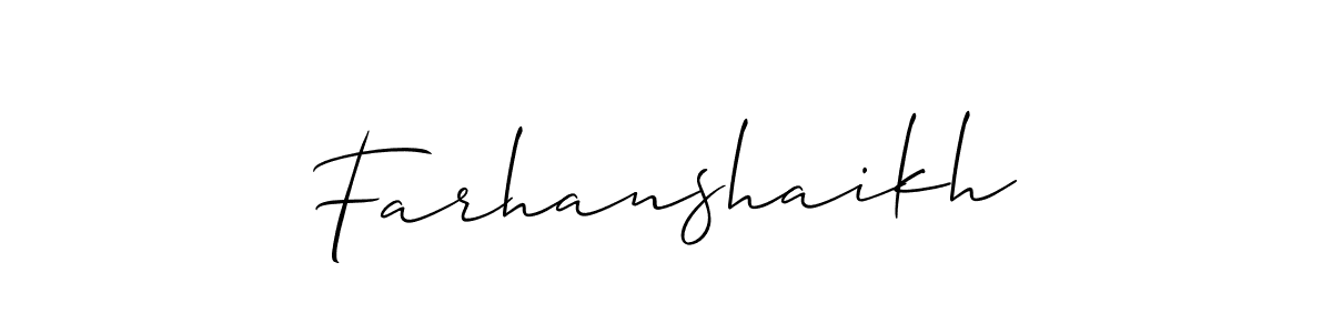 Once you've used our free online signature maker to create your best signature Allison_Script style, it's time to enjoy all of the benefits that Farhanshaikh name signing documents. Farhanshaikh signature style 2 images and pictures png