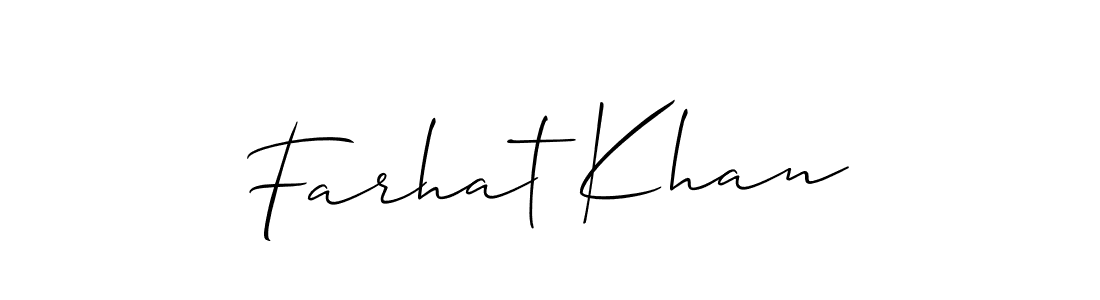 How to make Farhat Khan signature? Allison_Script is a professional autograph style. Create handwritten signature for Farhat Khan name. Farhat Khan signature style 2 images and pictures png