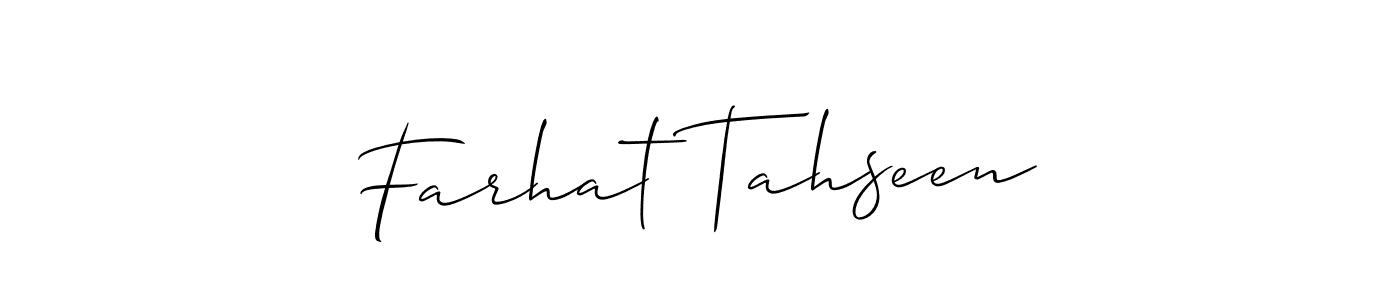 Check out images of Autograph of Farhat Tahseen name. Actor Farhat Tahseen Signature Style. Allison_Script is a professional sign style online. Farhat Tahseen signature style 2 images and pictures png