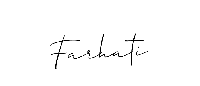 Once you've used our free online signature maker to create your best signature Allison_Script style, it's time to enjoy all of the benefits that Farhati name signing documents. Farhati signature style 2 images and pictures png