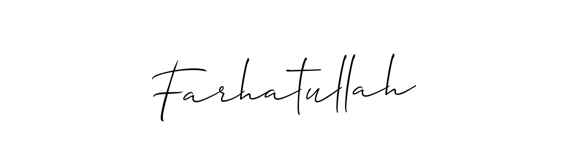 Also You can easily find your signature by using the search form. We will create Farhatullah name handwritten signature images for you free of cost using Allison_Script sign style. Farhatullah signature style 2 images and pictures png