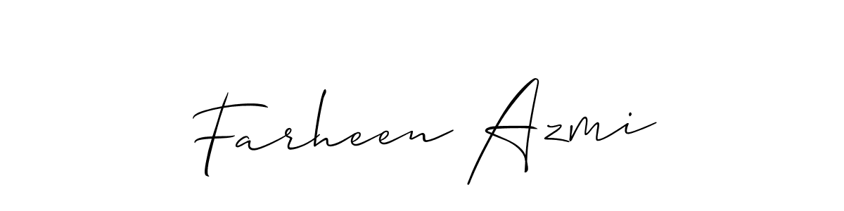 How to Draw Farheen Azmi signature style? Allison_Script is a latest design signature styles for name Farheen Azmi. Farheen Azmi signature style 2 images and pictures png