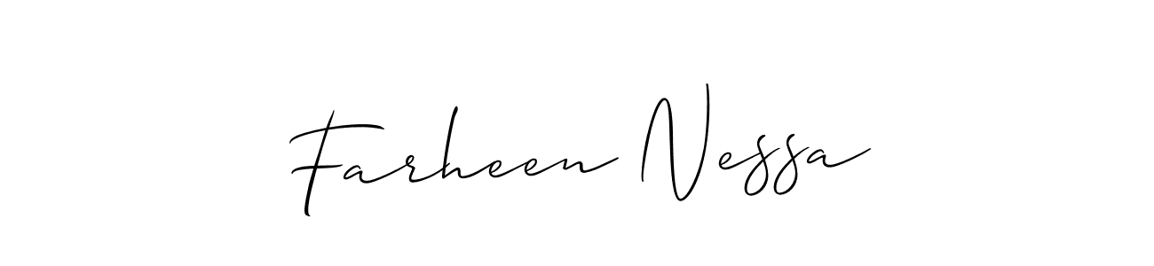 You should practise on your own different ways (Allison_Script) to write your name (Farheen Nessa) in signature. don't let someone else do it for you. Farheen Nessa signature style 2 images and pictures png