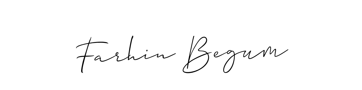You should practise on your own different ways (Allison_Script) to write your name (Farhin Begum) in signature. don't let someone else do it for you. Farhin Begum signature style 2 images and pictures png