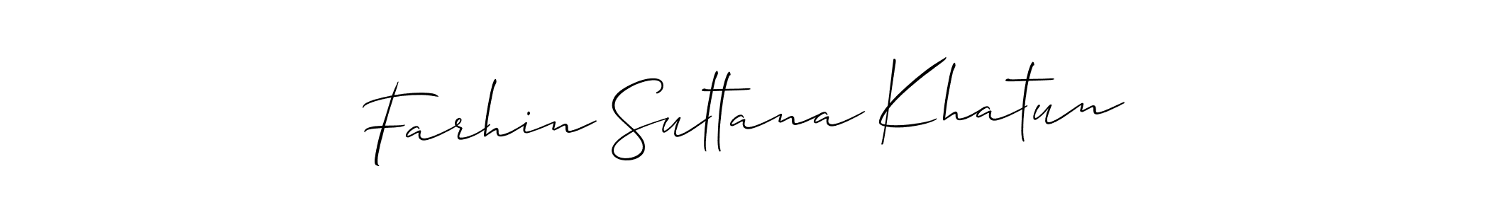 Also we have Farhin Sultana Khatun name is the best signature style. Create professional handwritten signature collection using Allison_Script autograph style. Farhin Sultana Khatun signature style 2 images and pictures png