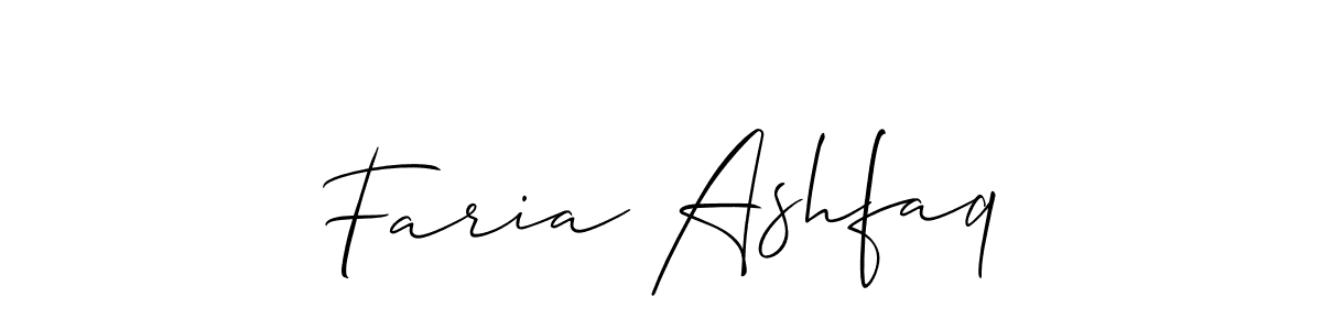 if you are searching for the best signature style for your name Faria Ashfaq. so please give up your signature search. here we have designed multiple signature styles  using Allison_Script. Faria Ashfaq signature style 2 images and pictures png