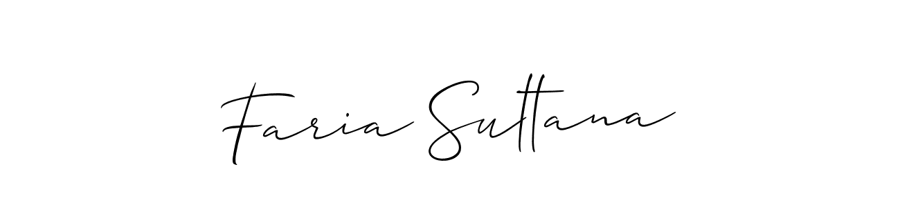 Faria Sultana stylish signature style. Best Handwritten Sign (Allison_Script) for my name. Handwritten Signature Collection Ideas for my name Faria Sultana. Faria Sultana signature style 2 images and pictures png