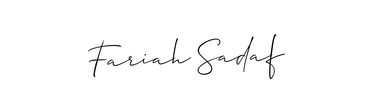 See photos of Fariah Sadaf official signature by Spectra . Check more albums & portfolios. Read reviews & check more about Allison_Script font. Fariah Sadaf signature style 2 images and pictures png