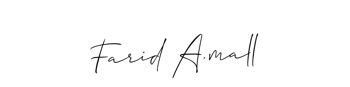 Farid A.mall stylish signature style. Best Handwritten Sign (Allison_Script) for my name. Handwritten Signature Collection Ideas for my name Farid A.mall. Farid A.mall signature style 2 images and pictures png