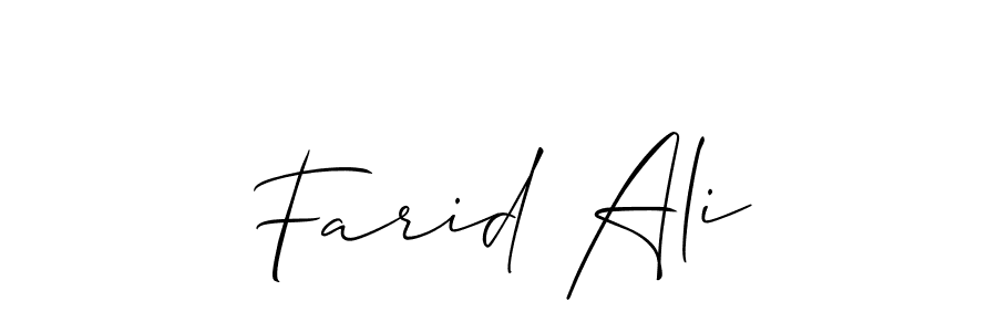 Here are the top 10 professional signature styles for the name Farid Ali. These are the best autograph styles you can use for your name. Farid Ali signature style 2 images and pictures png
