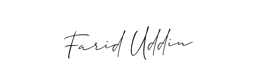 How to make Farid Uddin signature? Allison_Script is a professional autograph style. Create handwritten signature for Farid Uddin name. Farid Uddin signature style 2 images and pictures png