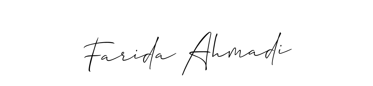 Best and Professional Signature Style for Farida Ahmadi. Allison_Script Best Signature Style Collection. Farida Ahmadi signature style 2 images and pictures png