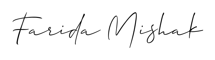 Also You can easily find your signature by using the search form. We will create Farida Mishak name handwritten signature images for you free of cost using Allison_Script sign style. Farida Mishak signature style 2 images and pictures png