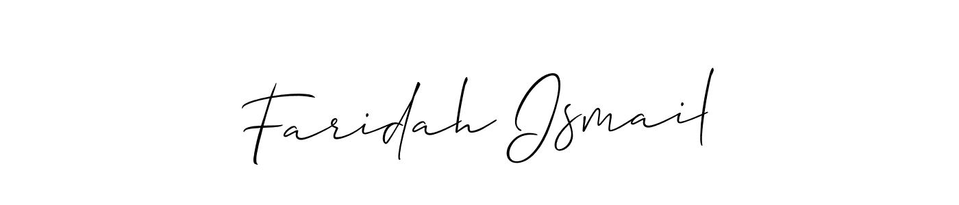 Once you've used our free online signature maker to create your best signature Allison_Script style, it's time to enjoy all of the benefits that Faridah Ismail name signing documents. Faridah Ismail signature style 2 images and pictures png