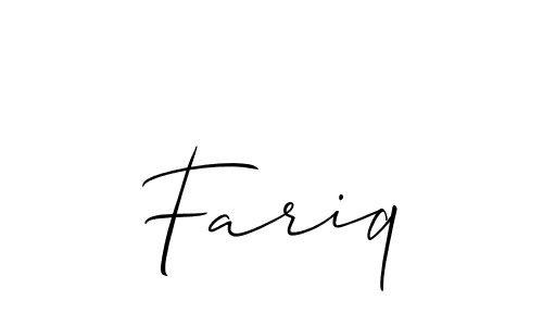 It looks lik you need a new signature style for name Fariq. Design unique handwritten (Allison_Script) signature with our free signature maker in just a few clicks. Fariq signature style 2 images and pictures png