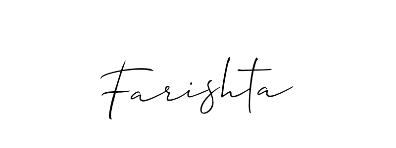 Make a beautiful signature design for name Farishta. Use this online signature maker to create a handwritten signature for free. Farishta signature style 2 images and pictures png