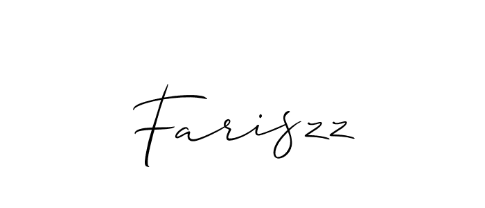Once you've used our free online signature maker to create your best signature Allison_Script style, it's time to enjoy all of the benefits that Fariszz name signing documents. Fariszz signature style 2 images and pictures png