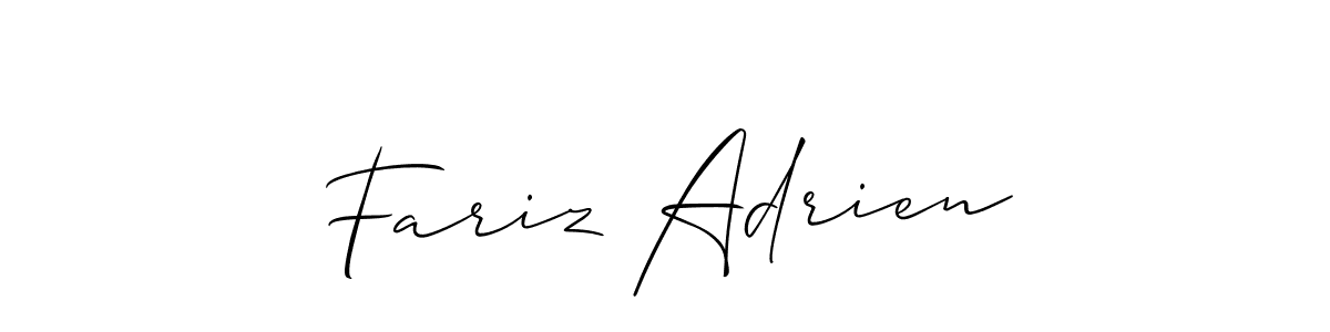 Here are the top 10 professional signature styles for the name Fariz Adrien. These are the best autograph styles you can use for your name. Fariz Adrien signature style 2 images and pictures png