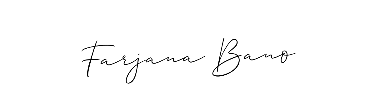 You can use this online signature creator to create a handwritten signature for the name Farjana Bano. This is the best online autograph maker. Farjana Bano signature style 2 images and pictures png