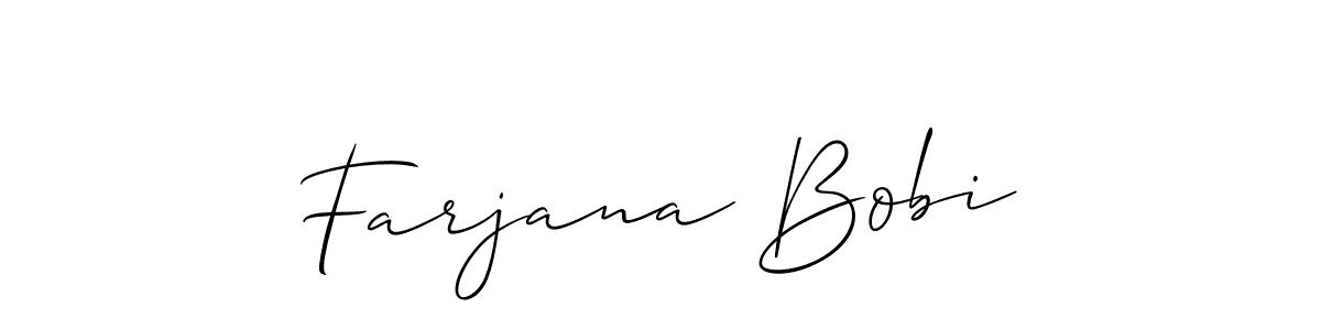 Here are the top 10 professional signature styles for the name Farjana Bobi. These are the best autograph styles you can use for your name. Farjana Bobi signature style 2 images and pictures png