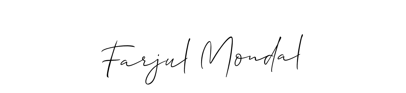 Best and Professional Signature Style for Farjul Mondal. Allison_Script Best Signature Style Collection. Farjul Mondal signature style 2 images and pictures png