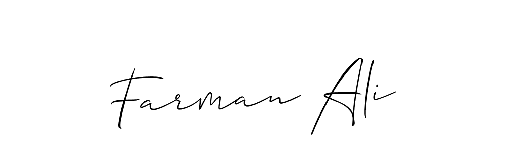 Make a beautiful signature design for name Farman Ali. Use this online signature maker to create a handwritten signature for free. Farman Ali signature style 2 images and pictures png