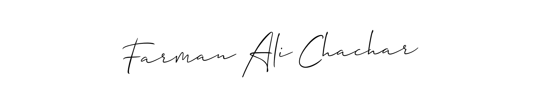 This is the best signature style for the Farman Ali Chachar name. Also you like these signature font (Allison_Script). Mix name signature. Farman Ali Chachar signature style 2 images and pictures png