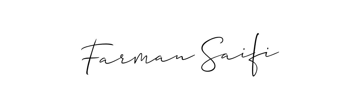 Best and Professional Signature Style for Farman Saifi. Allison_Script Best Signature Style Collection. Farman Saifi signature style 2 images and pictures png