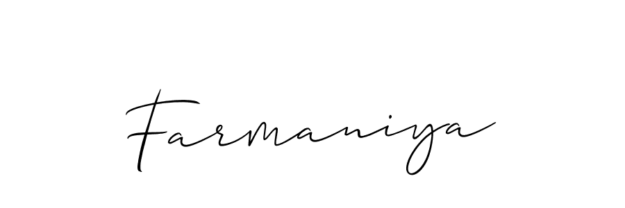 Farmaniya stylish signature style. Best Handwritten Sign (Allison_Script) for my name. Handwritten Signature Collection Ideas for my name Farmaniya. Farmaniya signature style 2 images and pictures png