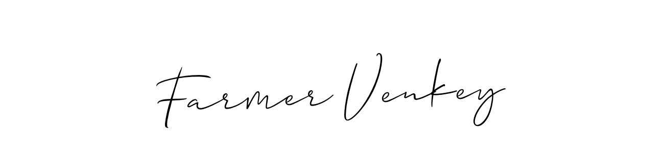 You should practise on your own different ways (Allison_Script) to write your name (Farmer Venkey) in signature. don't let someone else do it for you. Farmer Venkey signature style 2 images and pictures png