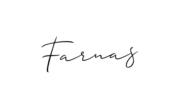 Create a beautiful signature design for name Farnas. With this signature (Allison_Script) fonts, you can make a handwritten signature for free. Farnas signature style 2 images and pictures png