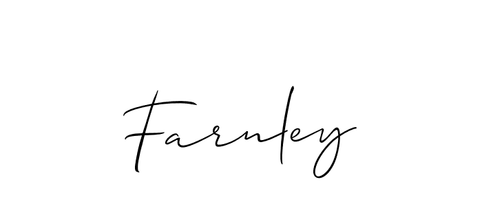 if you are searching for the best signature style for your name Farnley. so please give up your signature search. here we have designed multiple signature styles  using Allison_Script. Farnley signature style 2 images and pictures png